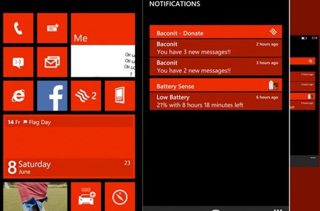 У новій версії Windows Phone з'явиться центр повідомлень