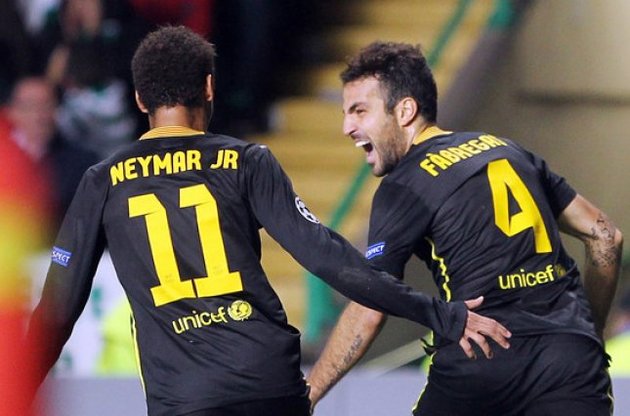 Сеск Фабрегас вымучил победу "Барселоны"