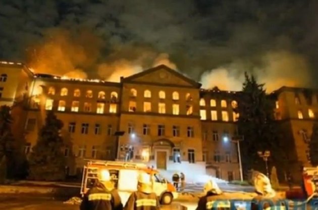 В Киеве сгорел один из корпусов Национального аграрного университета