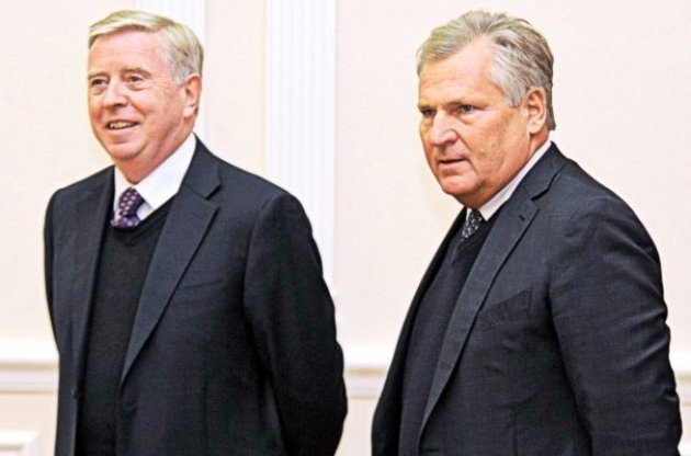 Пэт Кокс и Александр Квасьневский