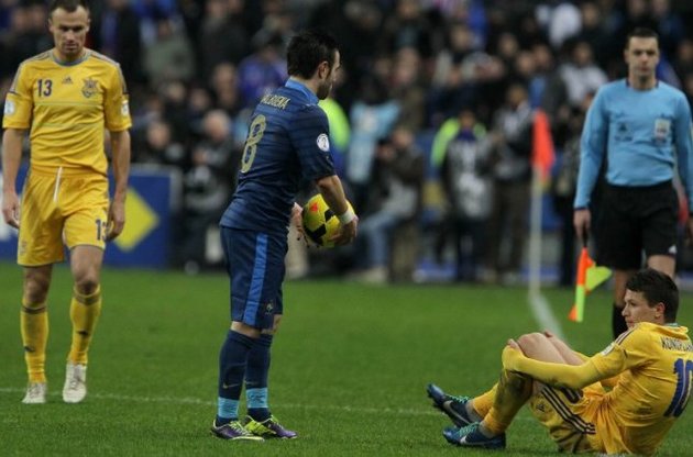 Коноплянка в матче с Францией не был похож на себя