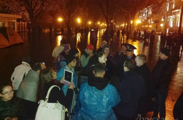 В Одессе разогнан Евромайдан, есть задержанные