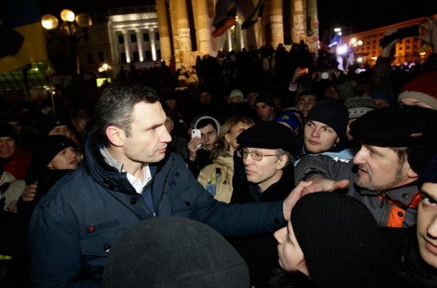 Кличко потребовал отставки Януковича за зверский разгон Майдана