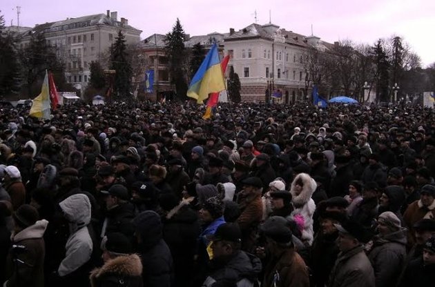 В Тернополе организаторы Евромайдана подверглись уголовному преследованию