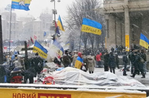 На Майдане есть даже представители Донбасса, но нет никого из Кремля