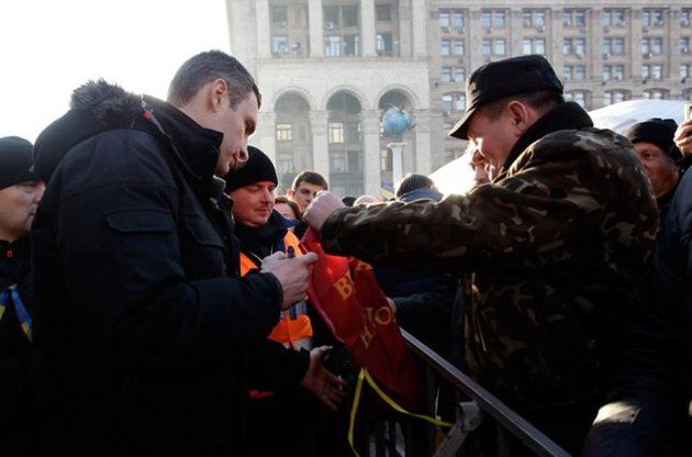 Кличко покликав європейських політиків у новорічні свята приїхати на Майдан