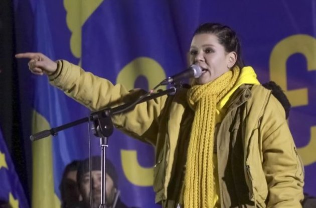 Руслана вернется ночевать на Евромайдан как только излечит бронхит