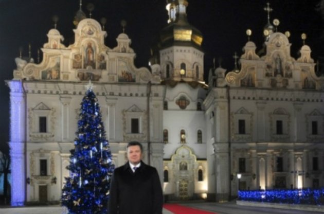 Президент поздравил Украину с Новым годом