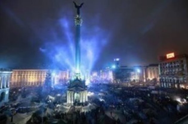 Рождественская ночь на Евромайдане прошла спокойно