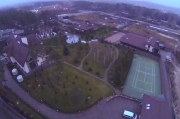 В интернете появилось видео особняка Захарченко с высоты птичьего полета