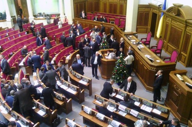 Оппозиция заблокировала трибуну и ложу правительства в Раде