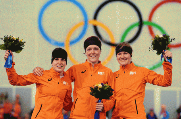 Голландские конькобежцы в третий раз заняли весь подиум на Олимпиаде в Сочи
