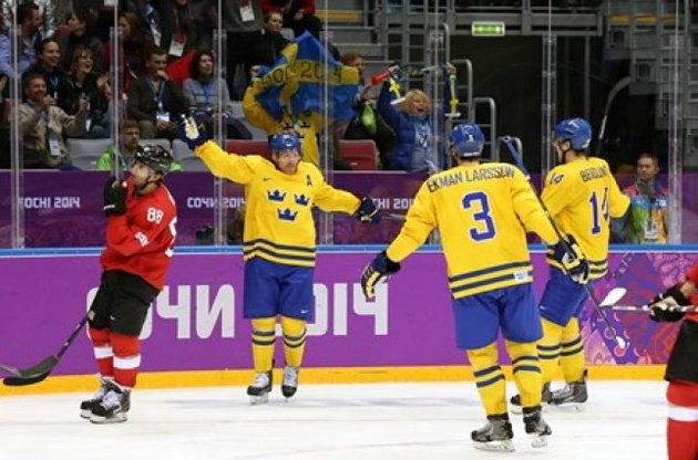 Сборная Швеции - лучшая команда предварительного этапа хоккейного турнира Сочи