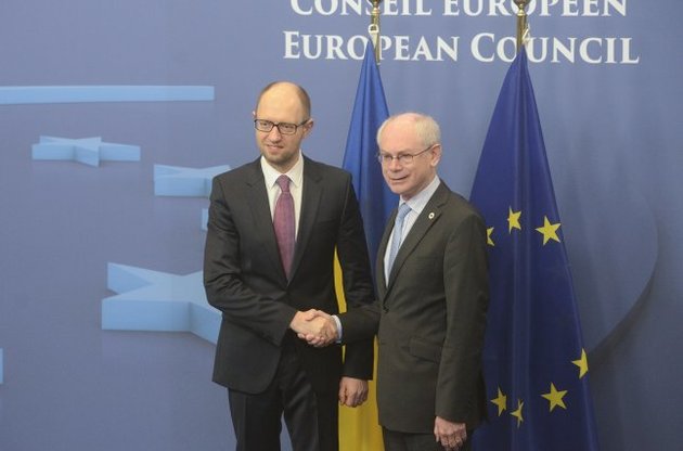 Арсений Яценюк в Брюсселе