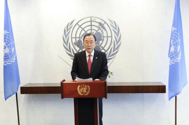 Пан Ги Мун: Разрешение кризиса в Украине должно основываться на принципах устава ООН