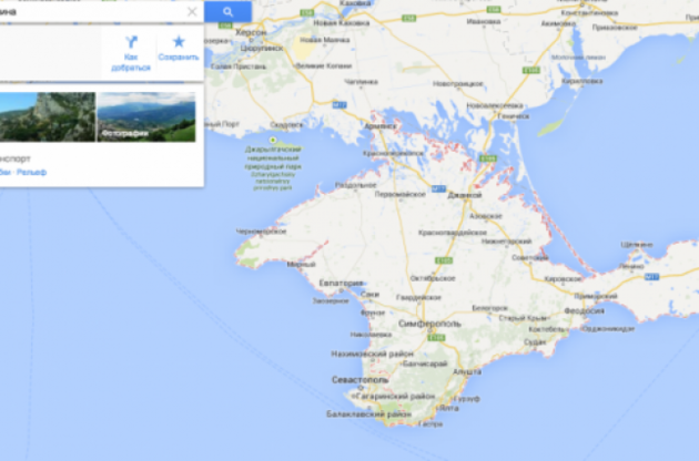 В РФ хотят заставить Google признать Крым частью России