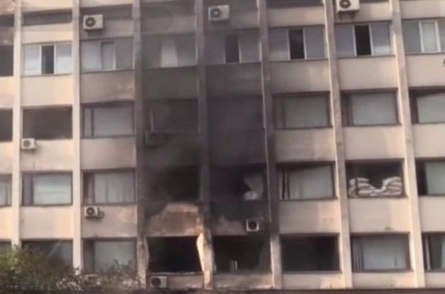 СМИ: В Мариуполе сгорел горсовет