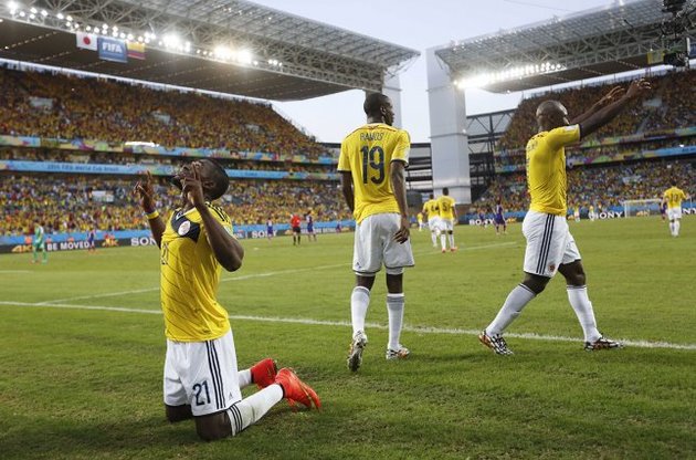 Колумбія стала другою командою, яка завершила груповий турнір ЧС-2014 із трьома перемогами