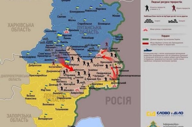 Ситуація на Донбасі залишається складною