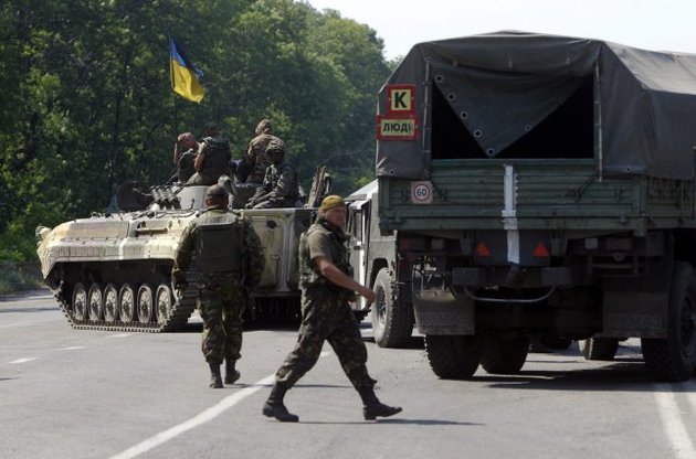 В зоні АТО за добу загинули троє військових, 46 поранені