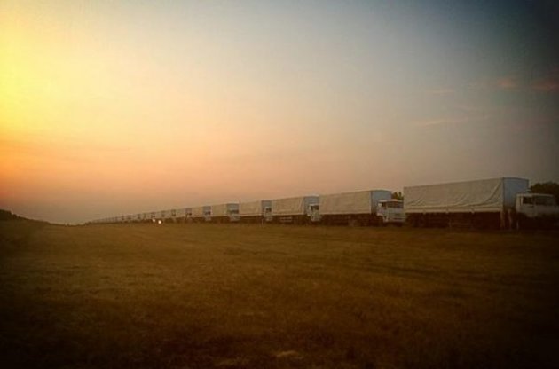 Гуманитарный российский конвой растянулся на три километра