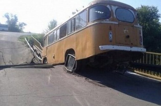 Бойовики підривають мости на Донбасі