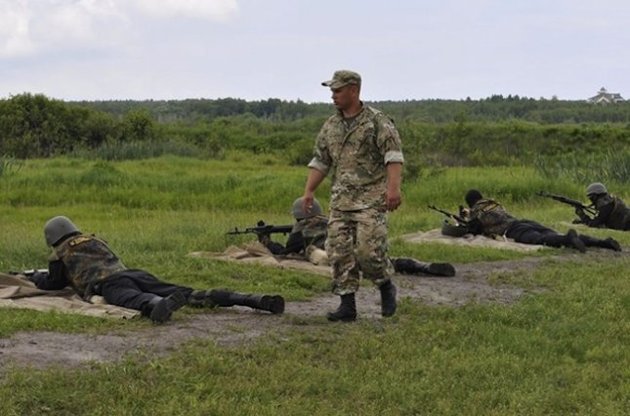 Солдаты нацгвардии Украины попали в засаду возле Дебальцево