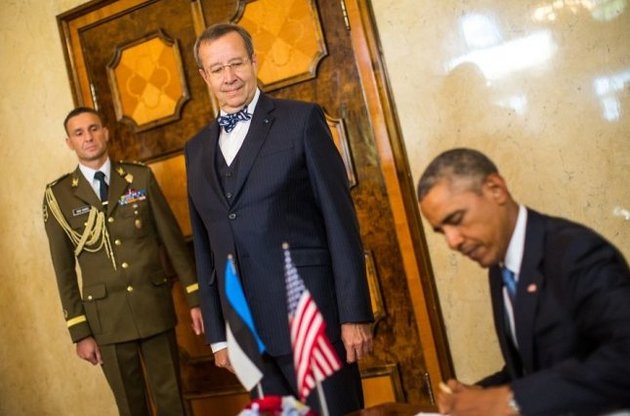 Обама прибыл в Эстонию