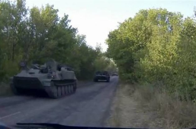 Колона російської армії йшла на південь Луганської області