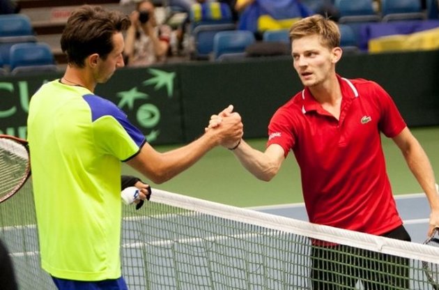 Сергей Стаховский не сумел одолеть лидера бельгийцев Давида Гоффена