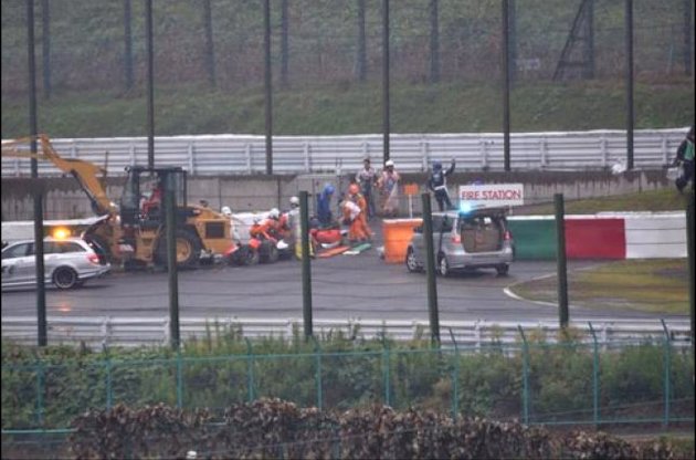 Попавший в аварию во время Гран-при Японии Жюль Бьянки находится в критическом состоянии