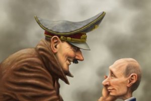 До дня народження Путіна в Україні пройшов конкурс карикатур "Диявольська бензоколонка"