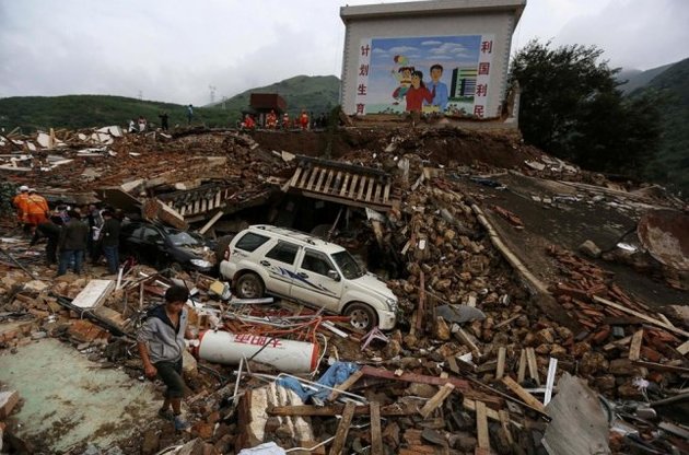 В Китае произошло мощное землетрясение. Есть погибшие и раненые