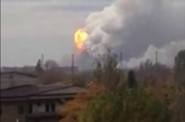В Донецке в районе химзавода произошел мощный взрыв