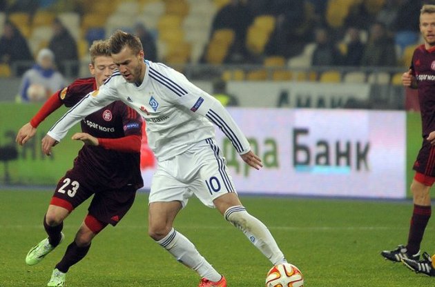 Андрей Ярмоленко в конце матча с &quot;Ольборгом&quot; перестал отходить в защиту