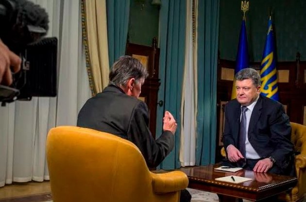 Порошенко дає інтерв'ю німецькому виданню ARD два тижні після Путіна