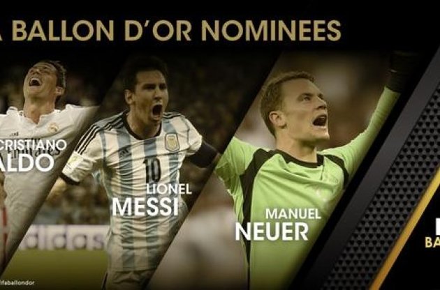 Троє кращих - Роналду, Мессі, Нойєр