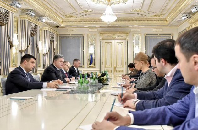 Петро Порошенко провів зустріч з главами фракцій коаліції