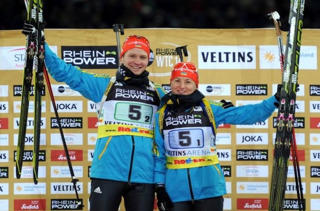 Украинские биатлонисты Семеренко и Семенов выиграли Рождественскую гонку в Германии