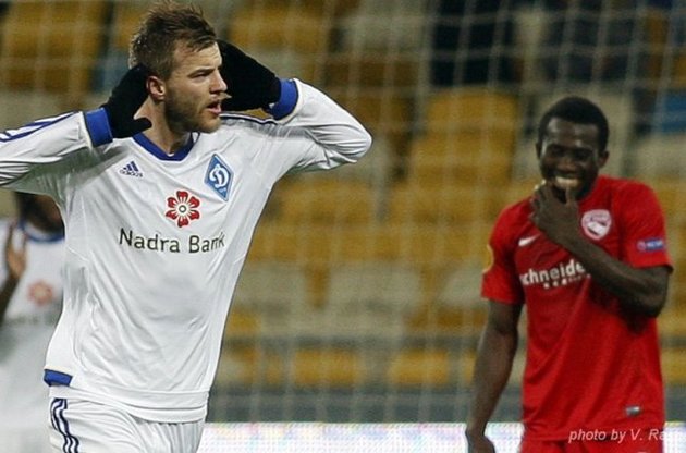 Андрій Ярмоленко увійшов до топ-50 кращих футболістів світу в 2014-му