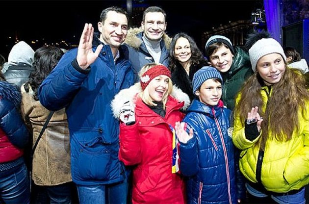Кличко открыл празднование Нового года в Киеве