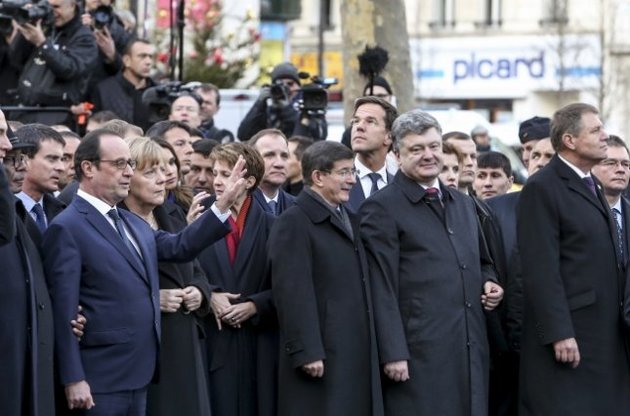 Порошенко на Марші Єдності 11 січня