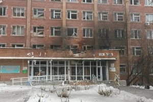 В Донецке cнаряд попал в больницу