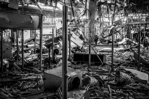 Мапа ілюструє масштаби руйнувань в аеропорту