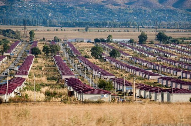 Грузинский лагерь для беженцев из Абхазии и Южной Осетии