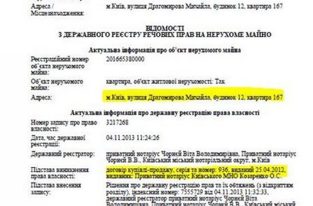 У экс-министра Захарченко нашли элитную квартиру на "Новопечерских Липках"