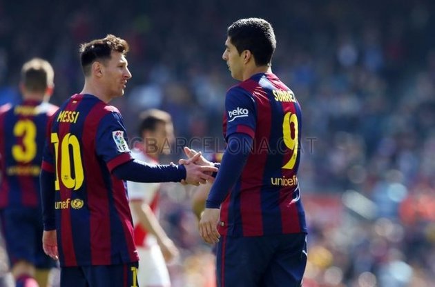 Лионель Месси и Луис Суарес принесли победу "Барселоне"
