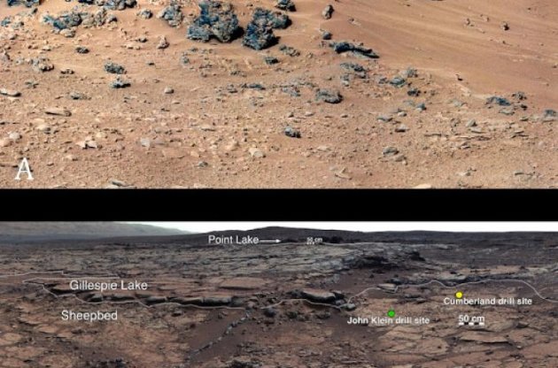 Марсохід Curiosity знайшов на "червоній планеті" можливі сліди стародавньої екосистеми