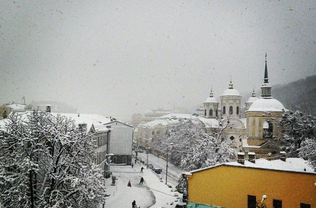 На выходных в Украине снова ожидается мокрый снег