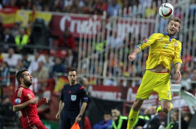 Іспанці позбавили Ярмоленко можливості грати з м&#039;ячем